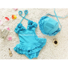 Blue Little Girl′s Fashion Swimwear